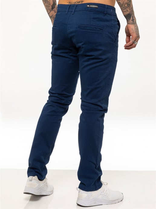 Enzo Heren Slim Fit Stretch Chino - Image 3