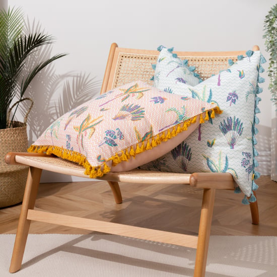 furn. Chamae Floral Tasselled Cushion Cover