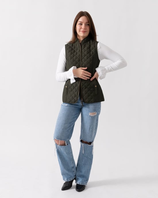 Joules Minx Womens Diamond Quilt Gilet
