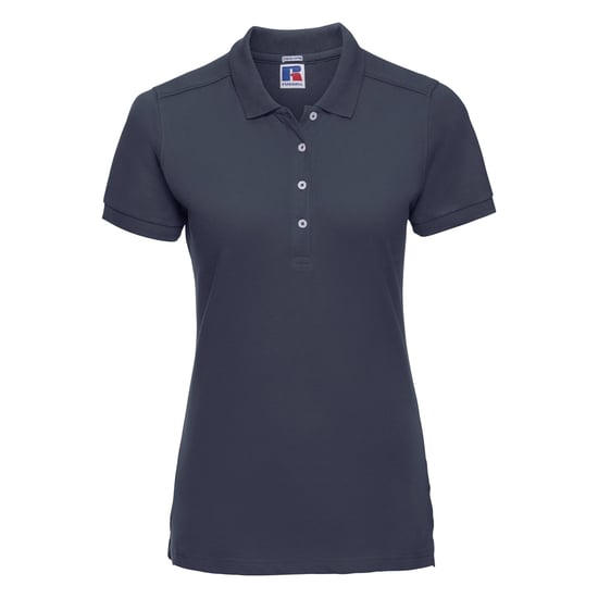 Russell Womens/Ladies Stretch Short Sleeve Polo Shirt (French Navy) - Image 1