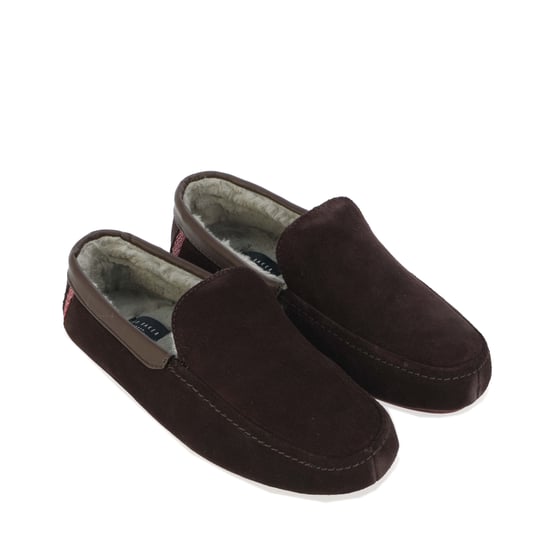 Men's Ted Baker Vallant Moccasin Slipper in Brown - Image 2