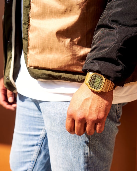 Casio G-shock Men's Gold Watch DWE-5600HG-1ER - Image 5