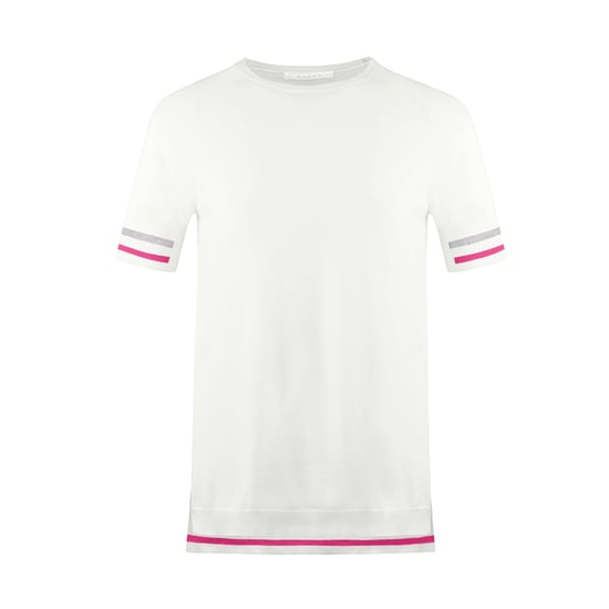 Mixed Blend Tee In Ivory