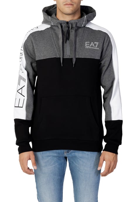 Ea7 Men's Hoodie In Black