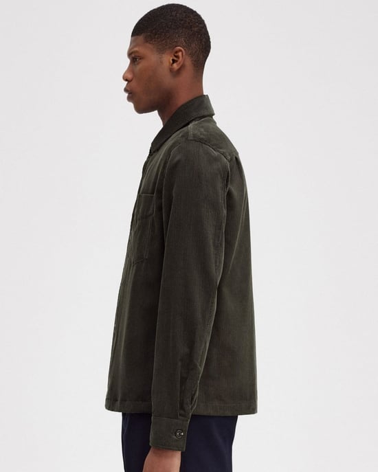 Fred Perry Herr Cordtärkt Overshirt - Image 4