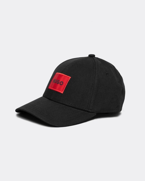 HUGO Men-X 581-RL Mens Cotton-Twill Cap With Red Logo Label - Image 1