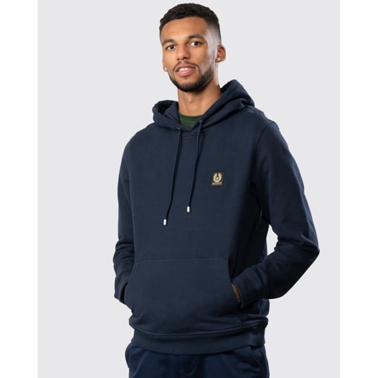 Belstaff Mens Pullover Logo Patch Hoodie - Image 3
