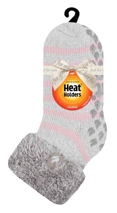 Värmehållare - Halksockor med låg skärning och fluffiga tofflor för damer - Image 2