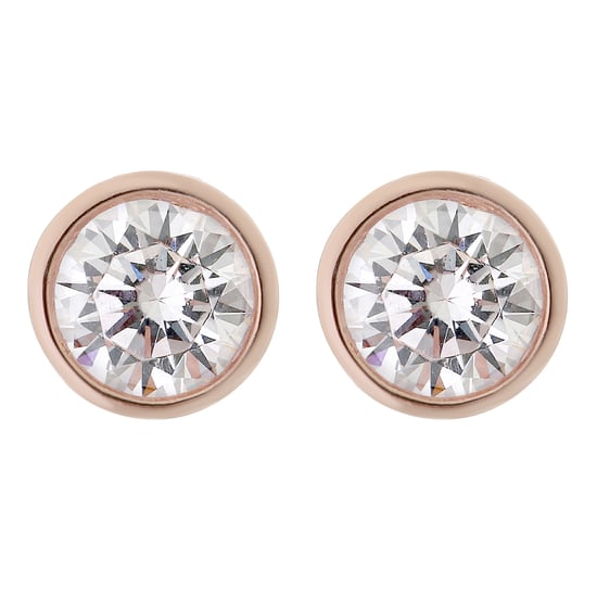 Orphelia Dames 925 Sterling Zilveren Oorknopjes - Roze ZO-6079/1 - Image 1