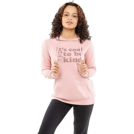 Disney Womens/Ladies Its Cool To Be Kind Mickey Mouse Hoodie (Dusky Pink)