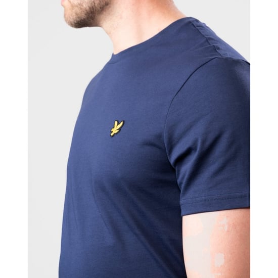 Lyle & Scott Tee SS Plain T-Shirt Blauw - Image 4