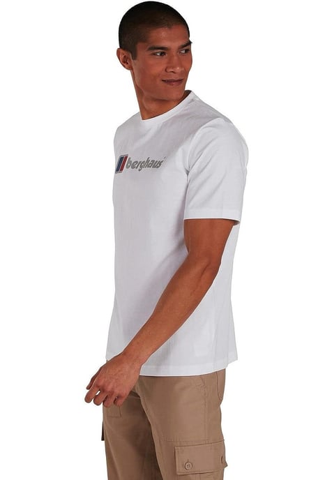 Berghaus Mens Organic Big Logo T-Shirt in White - Image 3