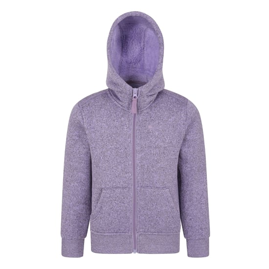 Mountain Warehouse Childrens/Kids Nevis Faux Fur Lined Hoodie (Purple) - Image 1