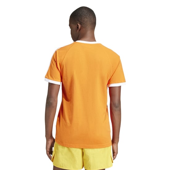 Men's adidas Originals Adicolor Classics 3-Stripes T-Shirt in Orange