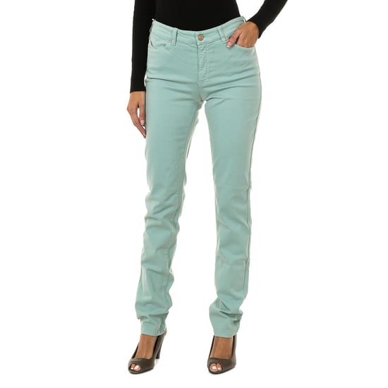 Long stretch fabric pants 6Y5J18-5N2FZ woman - Image 1