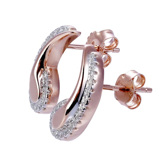 Orphelia 'Tilou' Dames 925 Sterling Zilveren Stud Oorbellen - Roze ZO-7441 - Image 3