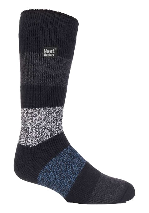 Heat Holders - Mens Twist Patterned Thermal Socks - Image 1