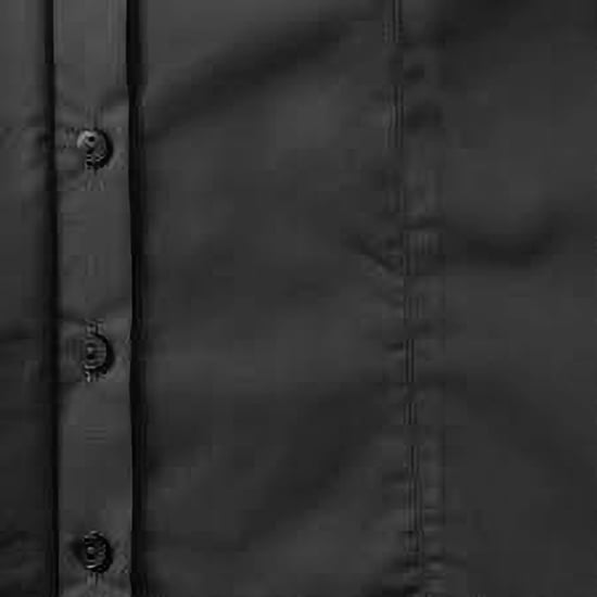 Russell Collection Ladies/Womens Long Sleeve Poly-Cotton Easy Care Fitted Poplin Shirt (Black) - Image 3