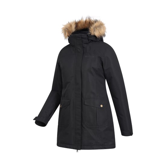 Mountain Warehouse Womens/Ladies Tarka II Long Padded Jacket (Black) - Image 4