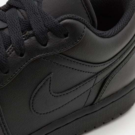 Nike Air Jordan 1 Low Herensneakers in zwart/zwart/wit - Image 3