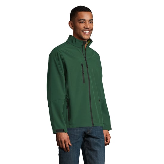 SOLS Heren Relax Soft Shell Jas (Fles groen) - Image 3