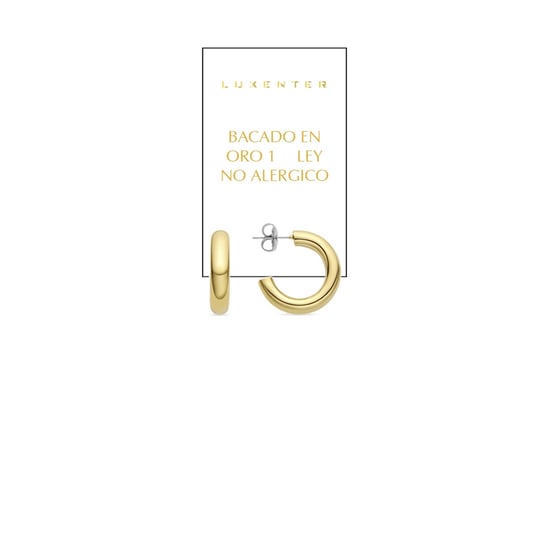 Luxenter Shiwa earrings finished in 18K yellow gold plating
