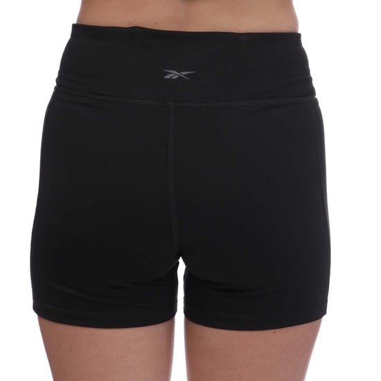 Women's Reebok Workout Ready Basic Hot Shorts in Black - Image 2