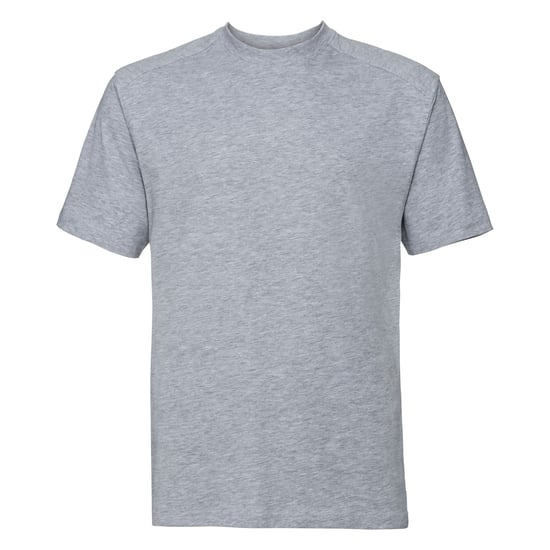 Russell Europa Heren Werkkleding Korte Mouwen Katoenen T-Shirt (Licht Oxford) - Image 1