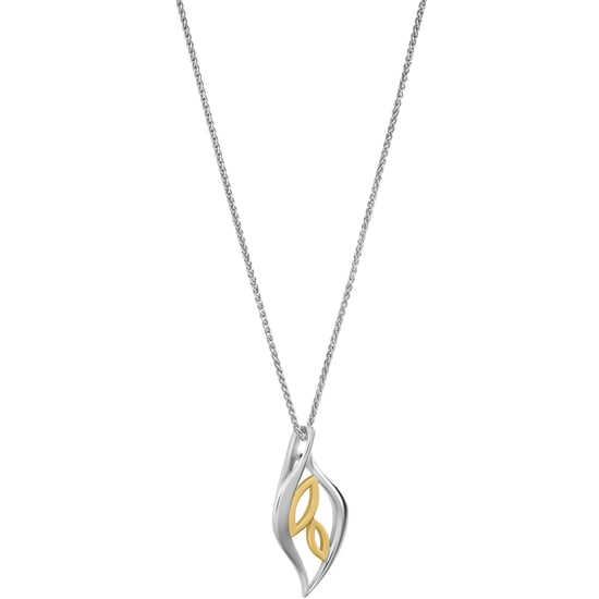 Orphelia 'Charlotte' Dames 925 Sterling Zilveren Ketting met Hanger - Zilver/Goud ZH-7523 - Image 5