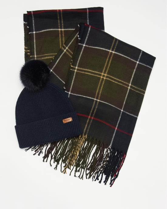 Barbour Dover Beanie & Hailes Sjaal Cadeauset - Image 2