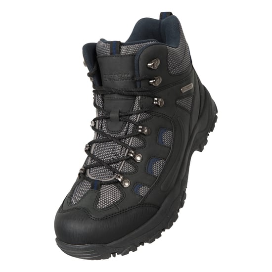 Mountain Warehouse Mens Adventurer Waterproof Hiking Boots (Black) - Image 1
