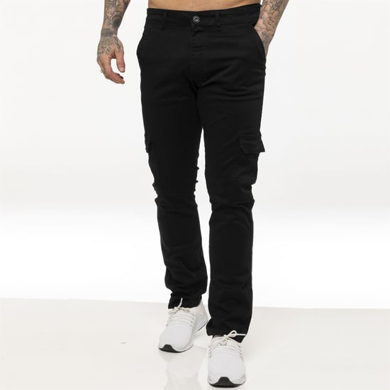 Enzo Mens Cargo Combat Chinos - Image 3