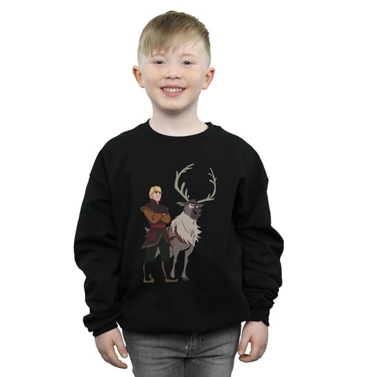 Disney Boys Frozen 2 Sven And Kristoff Sweatshirt (Black)