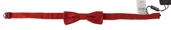 Dolce & Gabbana Red 100% Silk Adjustable Neck Papillon Men's Tie - Image 2