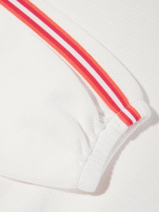 Emporio Armani Girls Logo Zip Up Top in White