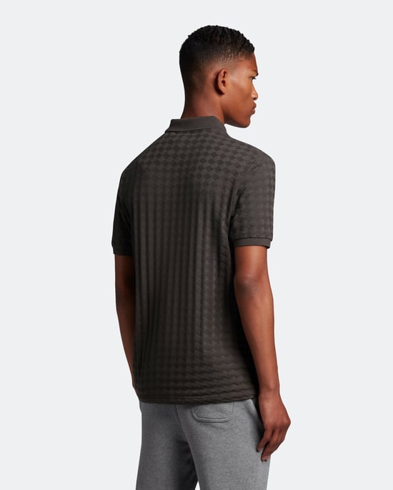 Lyle & Scott Argyle Polo -shirt in Grijs - Image 3