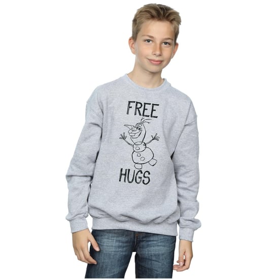 Disney Boys Frozen Olaf Free Hugs Sweatshirt (Sports Grey)