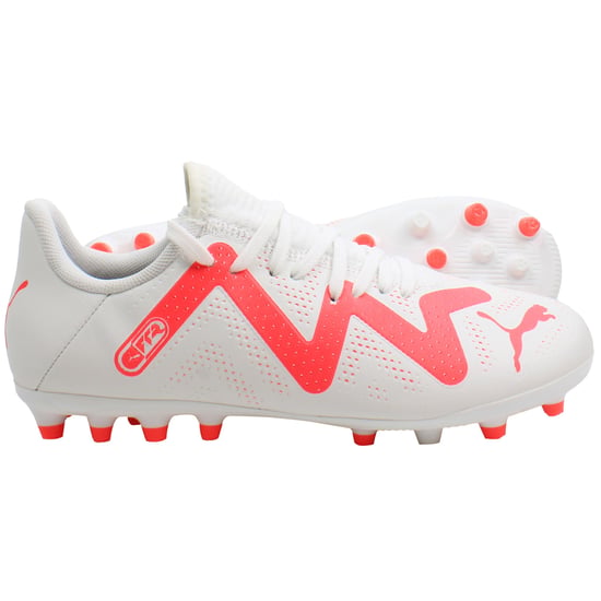 Puma Future Play MG Jr Kids White Football Boots - Image 3