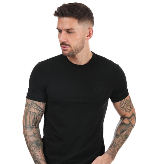 Armani Exchange zwart T-shirt van stretchkatoen voor heren - Image 4