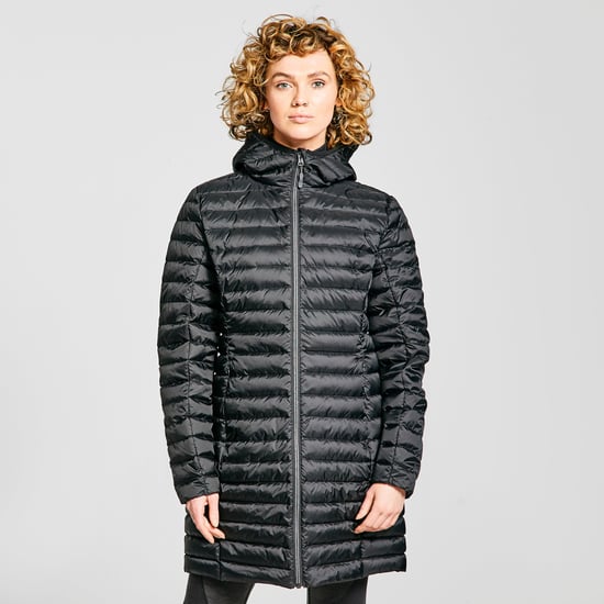 Peter Storm Women's Long Down Insulated and Water Repellent Jacket with Hood, Winter Coat