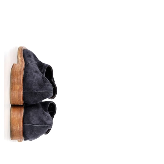 Tod's Lace-Up Derby Shoes in Navy Blue Suede - Image 4