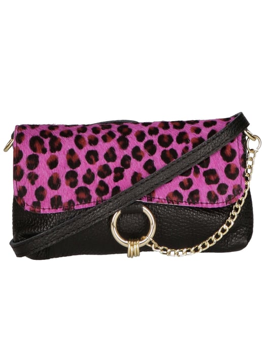 Gave Lux Clutch bag women CHEETAH FUCHSIA