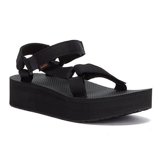 Teva Womens Flatform Universal Sandalen Zwart - Image 2