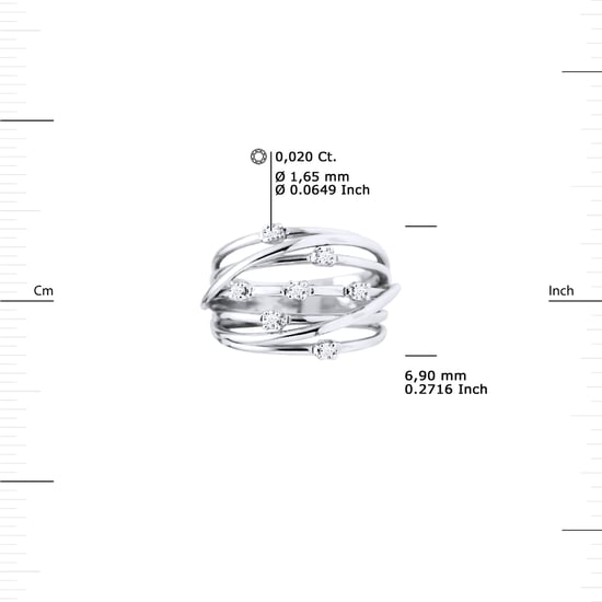 DIADEMA - Ring - Prestige Jewelery - Diamonds - White Gold