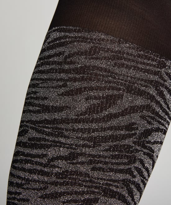 Hunkemöller 50 Denier Tights Lurex Zebra