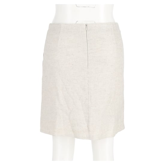 Emporio Armani Suit Mini Skirt in Cream Linen - Image 6