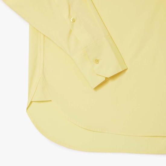 Women's Lacoste Oversized Poplin Shirt in Yellow