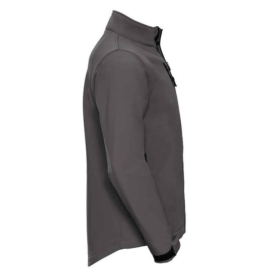 Russell Mens Plain Soft Shell Jacket (Titanium) - Image 3