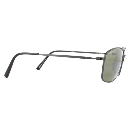 Serengeti Sunglasses Corleone 8565 Shiny Dark Gunmetal Mineral Polarized 555nm Green
