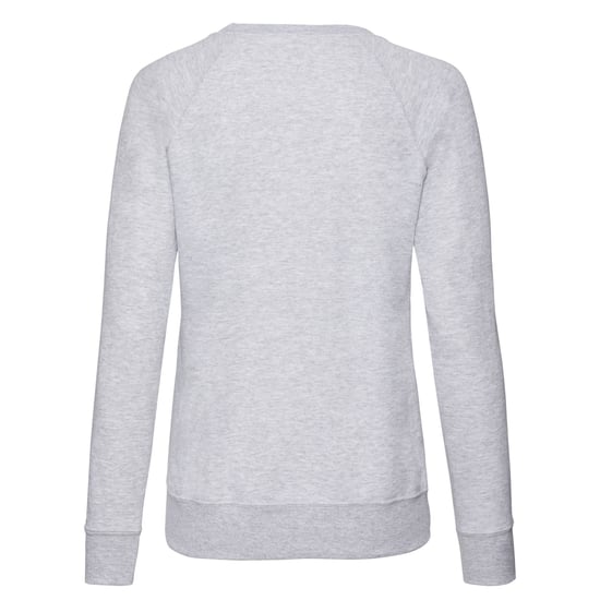 Fruit of the Loom Dames/Dames Lichtgewicht Lady Fit Raglan Sweatshirt (Heide Grijs) - Image 2